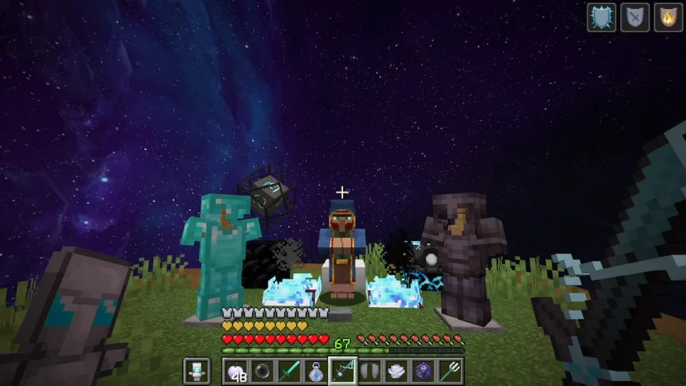 Vista previa de Aquamarine 32x PvP Texture Pack para Minecraft