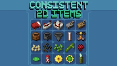 Vista previa de Consistent 2D Items Texture Pack para Minecraft