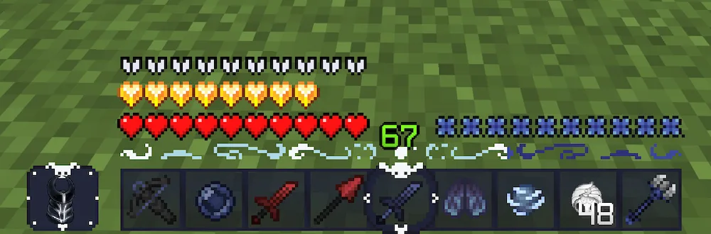 hotbar estilo Hollow Knight
