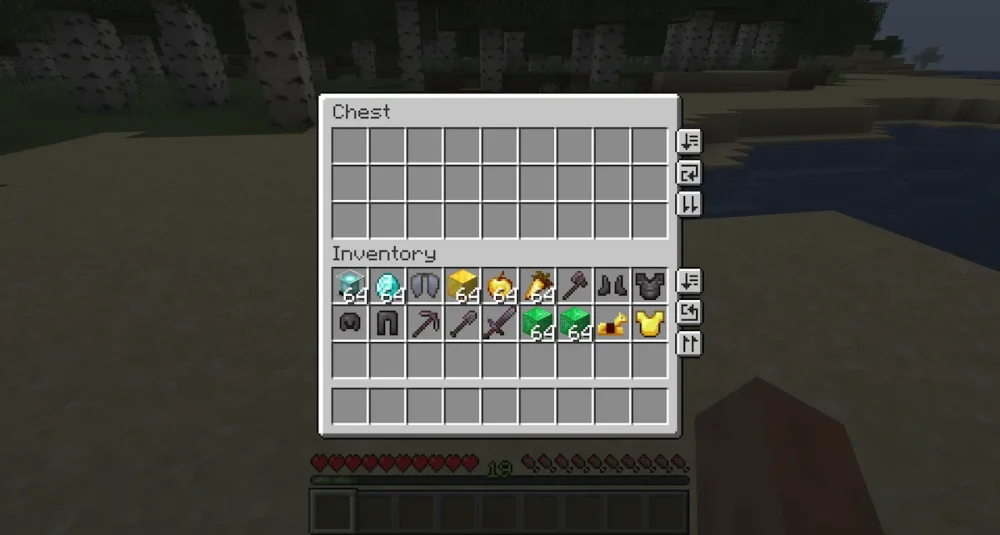 Vista previa de Inventory Management Mod para Minecraft