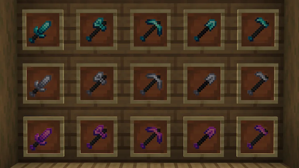 espadas y herramientas
