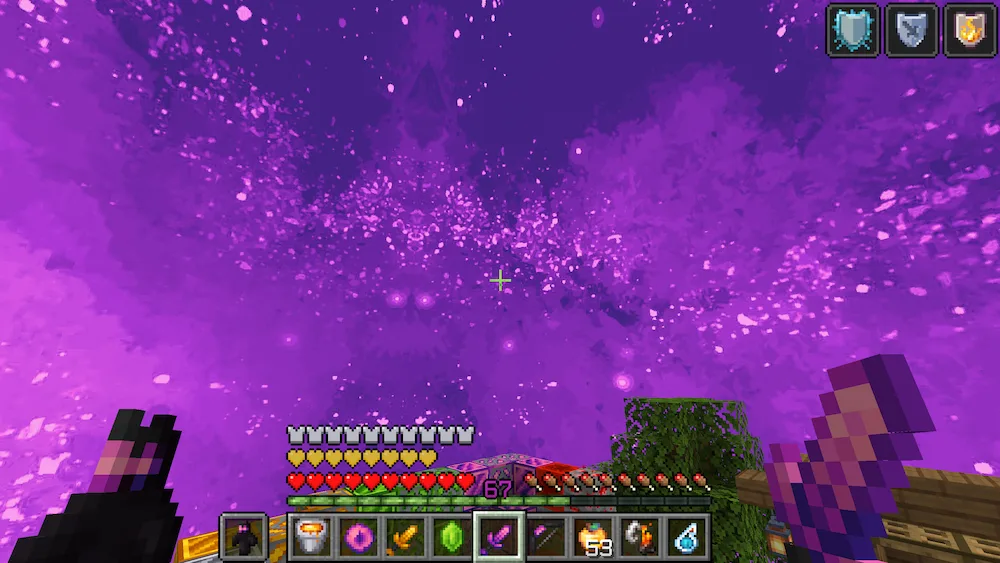 cielo morado