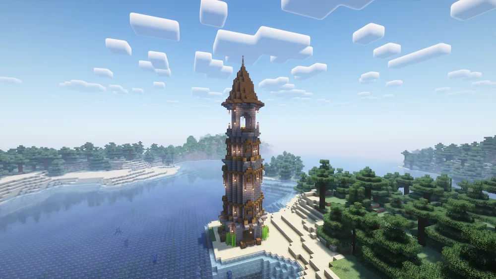 torre de aldeano del oceano