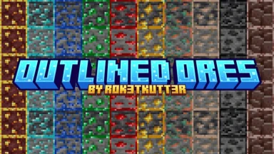 Vista previa de Outlined Ores Texture Pack para Minecraft
