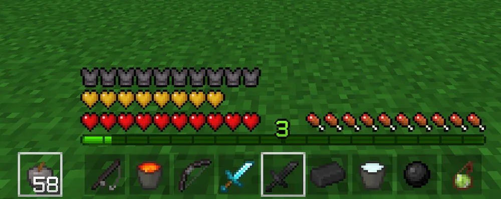 hotbar transparente