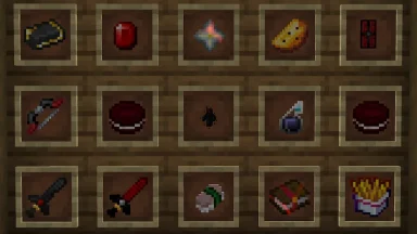 Comida y objetos pvp