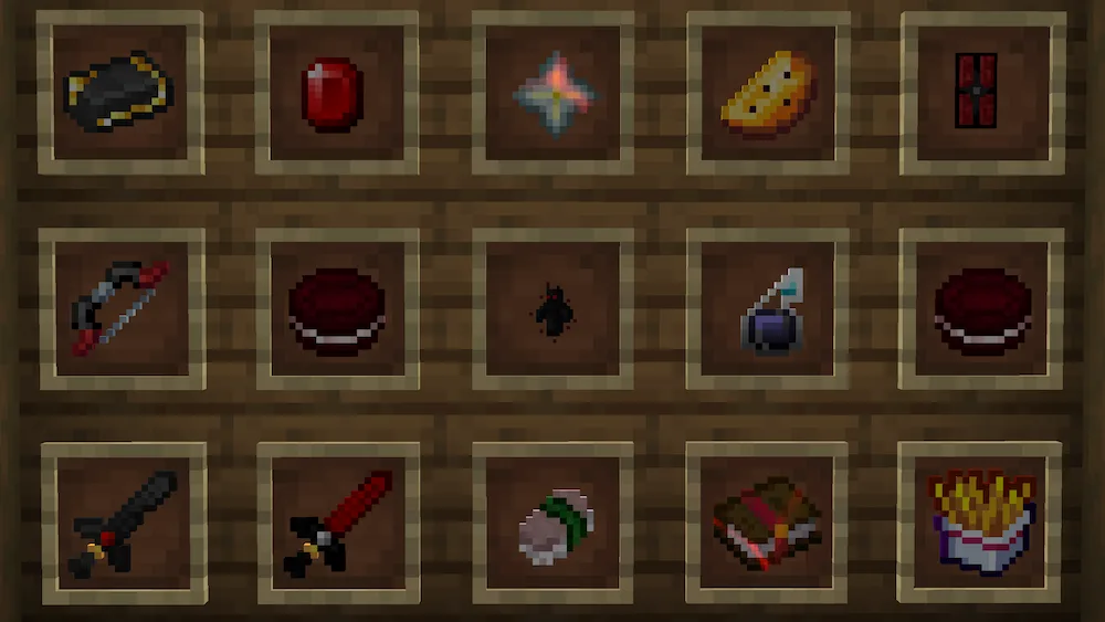 Comida y objetos pvp