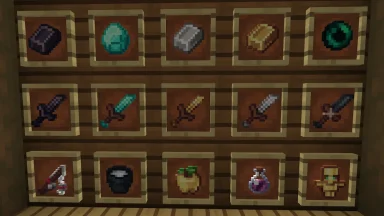 minerales y objetos pvp