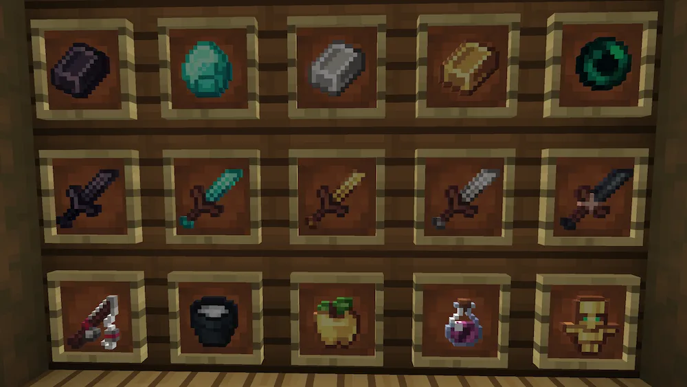 minerales y objetos pvp