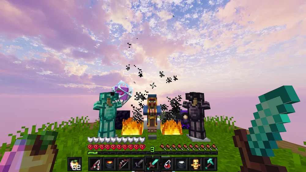 Vista previa de Tournament 16x PvP Texture Pack para Minecraft