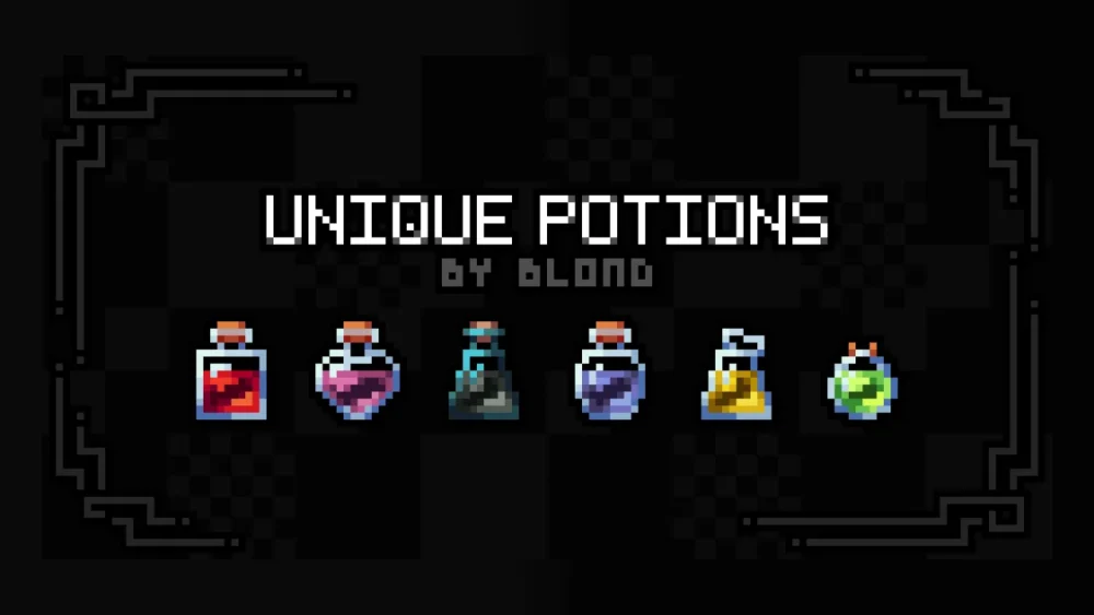 Vista previa de Unique Potions Texture Pack para Minecraft