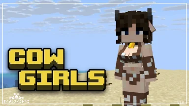 Vista previa de Cow Girls Texture Pack para Minecraft