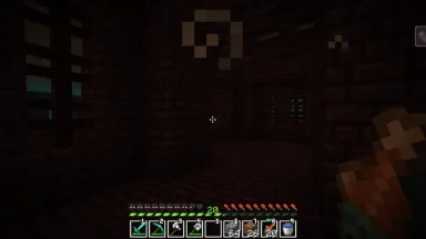 textura de la hotbar con efecto de wither