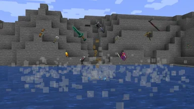 erupcion de objetos 3d en el agua
