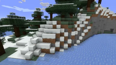 bloque de pasto largo en nieve