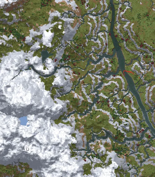 mapa de montaña