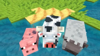 cerdo, vaca y cabra