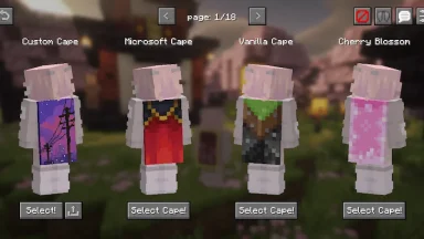Vista previa de Better Capes Mod para Minecraft