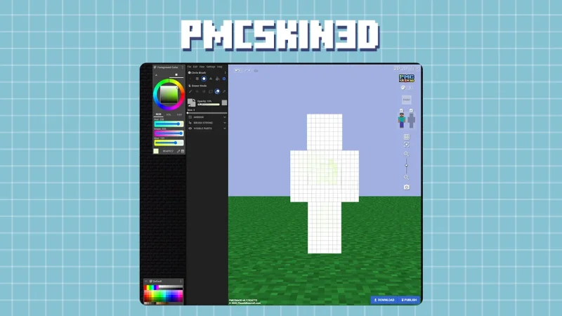 Editor de skins de Minecraft PMCSkin3D