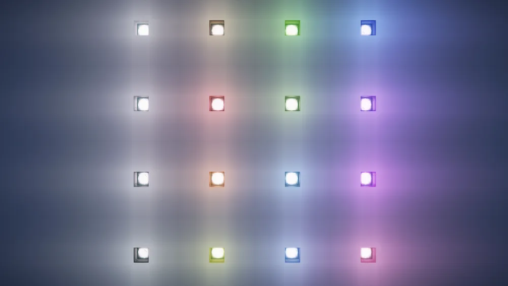 luces de de colores multiples