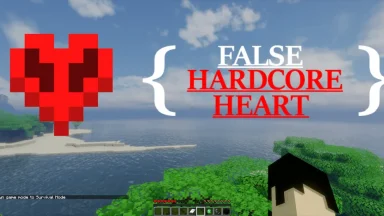 Vista previa de False Hardcore Heart Texture Pack para Minecraft