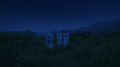 creeper cargado en la noche