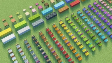 Bloques decorativos con variantes de colores