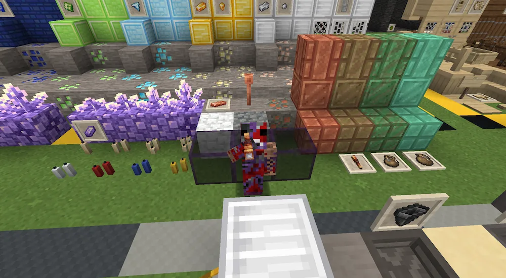 bloques de minerales