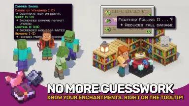 Vista previa de Enchantment Insights Mod para Minecraft