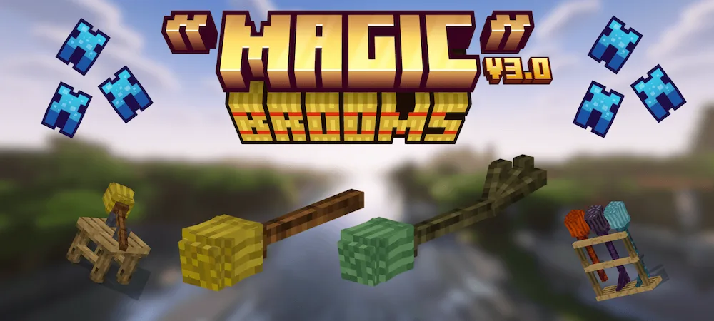 Vista previa de Magic Brooms Mod para Minecraft