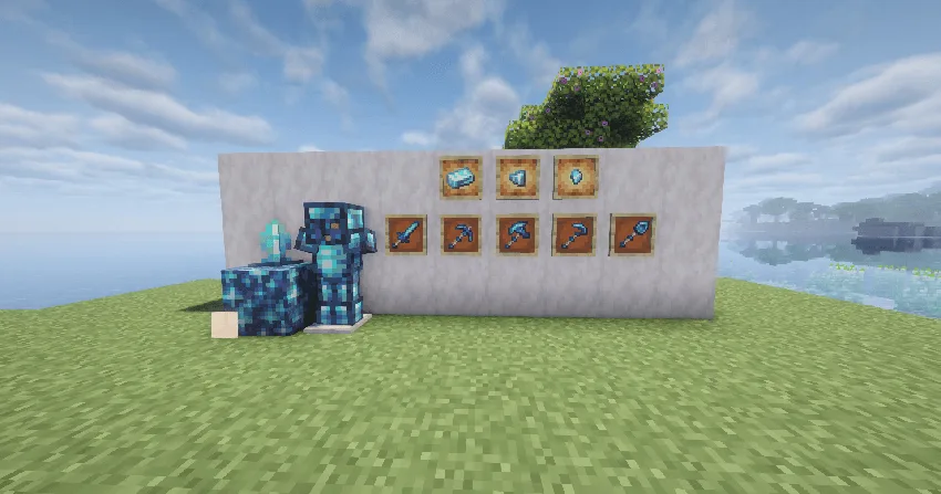 nueva armadura y mineral